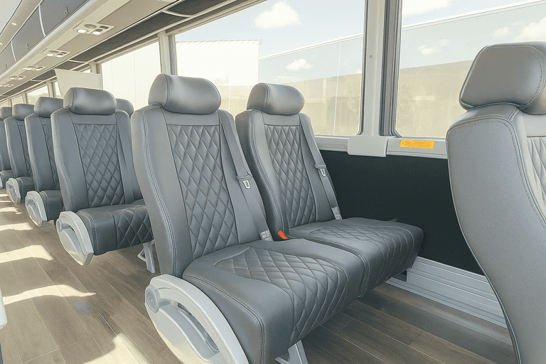 interior of Charter Bus Rental Cherry Hill charter bus